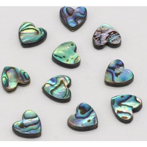 3PC Natural Shell Loose Beads Love Heart-shaped Abalone Shell Beads Use for DIY Jewelry Making Bracelet Necklace Earring 20mm
