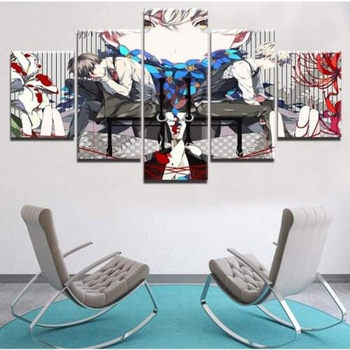 5 Piece Wall Art Canvas Anime Manga Prints Figure Jin Muyan Posters Modern Home Living Room The Wall Decoration Paintings
