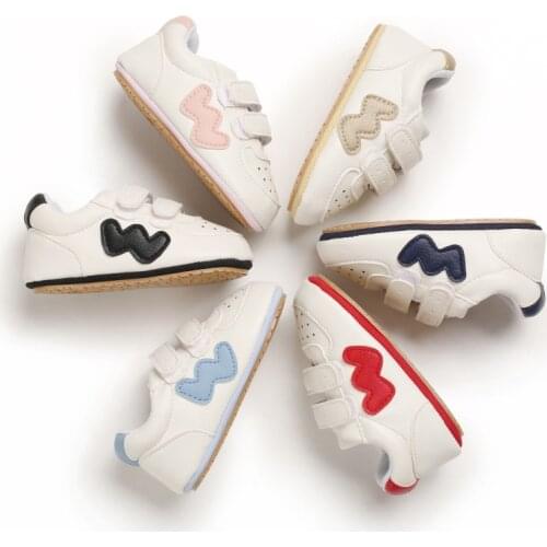 Baby Shoes Newborn Boys Girl First Walkers Infant Toddler PU Leather Soft Sole Anti-slip Shoes For 0-18 months