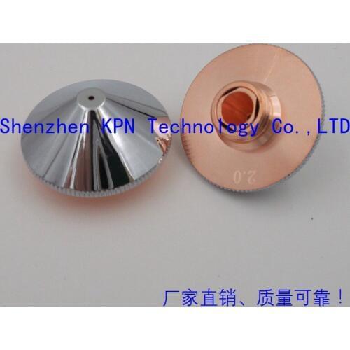 KPN double layer nozzle Chrome-Plated Coating Dia28mm-h15-M11 P0591-571-00010 Caliber 0.8-5.0mm similiar for Precitec Head