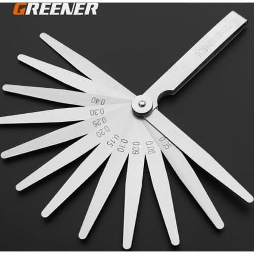 14 17 Feeler Gauge Metric Thickness Gauge Set Blade Gap Filler Tappet Valve Thickness Measurement Layout Tool Gages Metering