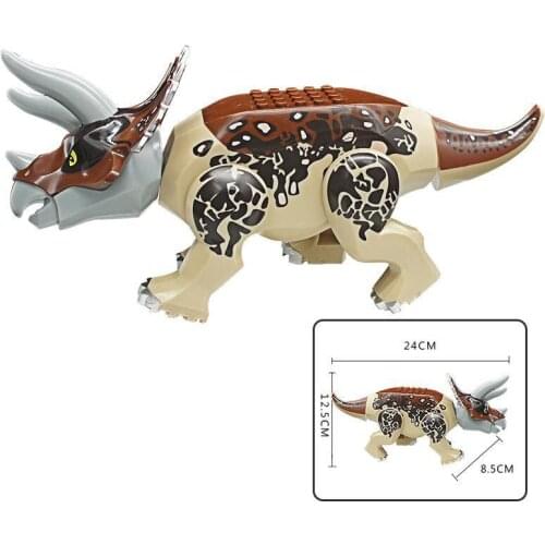 Jurassic Big Dinosaur Building Blocks Toys Park Compatible Major Brand Gifts Simulation Animal Rex Raptor