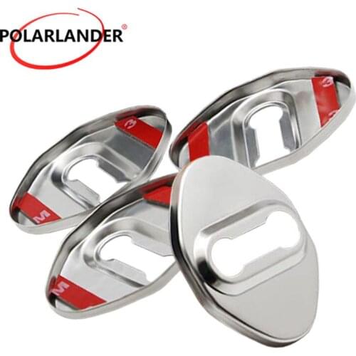 Car door lock cover For Honda CRV/Civic/jade/ SPIRIOR/Fit/Accord/Odyssey car styling 4 pcs stainless steel
