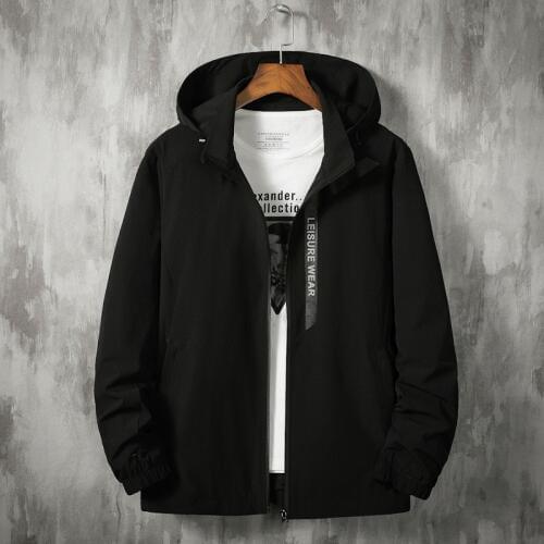 2020 plus size 8XL 7XL 6XL high quality Spring and autumn new mens jacket fashion hooded jacket Casual men clothing