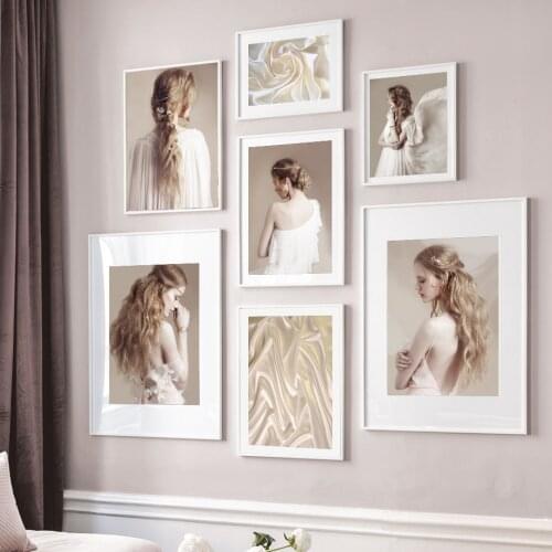 Wall Art Canvas Painting Silk Flowers Angel Girl Figure Painting Nordic Posters And Prints Wall Pictures For Living Room Decor