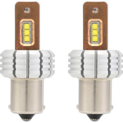 NIGHTEYE 1156 Car Led Fog Lamps 12V 60W 1800lm Copper Heat Conduction White LED Fog Light Headlight Bulbs 6000K