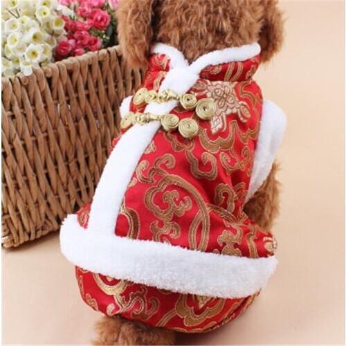 NEW Traditional Chinese pet clothes satin & cotton dog clothes China Style puppey product fashion classic custom dog supplies