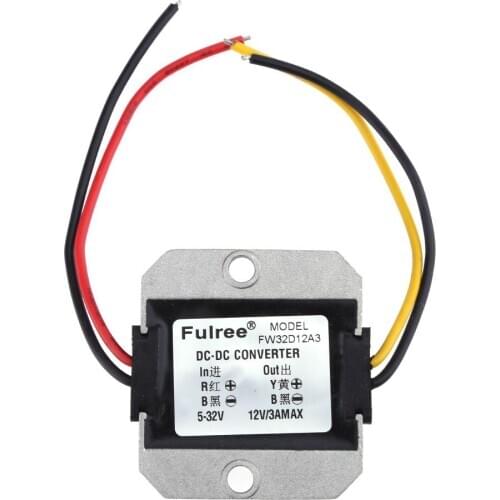 DC-DC 5-32V to 12V 3A Converter Step Down Automatic Voltage Stabilizer Power Converter Regulator Output Power 36W