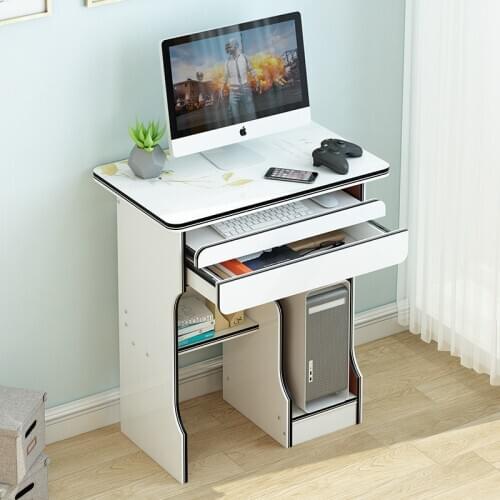 Simple Home Office Furniture Bed Notebook Writing Desk Bedroom with Drawer Laptop Countertop Computer Desk Study Desk Wooden