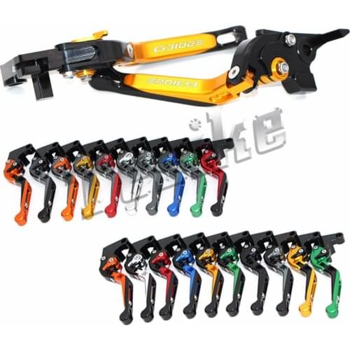 CNC Brake Clutch Levers Motorcycle For BMW G310GS G 310GS G310 GS G 310 GS Foldable Extendable Logo (G310GS)