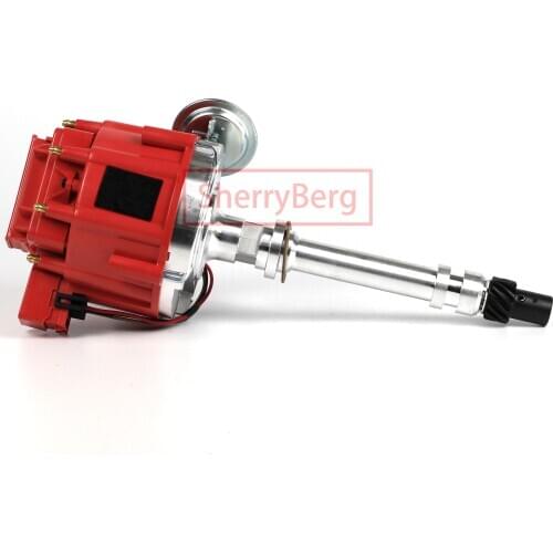 SherryBerg complete distributor Small and Big block for Chevy GM aluminum HEI Distributor red cap 327 305 350 454
