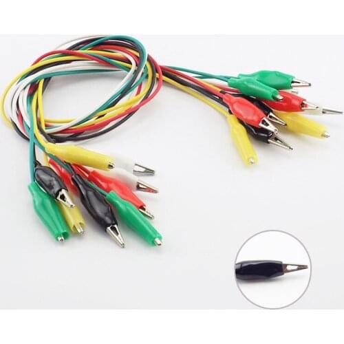 Roach Clip Alligator Clips Electrical 5 Colors Test Jumper Wire Alligator Double-ended Crocodile Clips Test Leads 1/5/10 Pcs