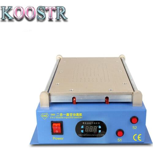 TBK-968 2in1 vacuum lcd separator machine hot plate automatic touch screen separator repair for tablet mobile