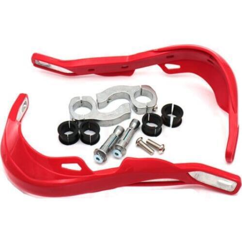 Universal Dirt Bike RED 22mm 25mm 28mm Handguards Hand Guards For Harley Honda Yamaha Suzuki Chopper Bobber Custom