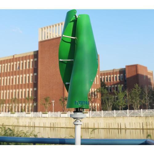 FLTXNY 200w 600w 1000w 2000w 10kw Helix Vertical Wind Turbine For Streetlight Or Garden Lighting Use