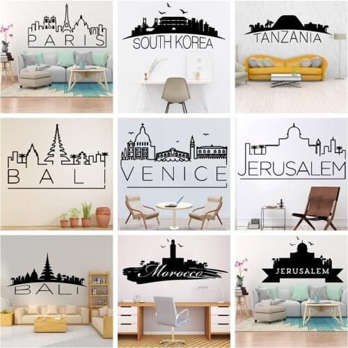 Carved Jerusalem Tanzania Bali Vinyl Stickers For Kids Rooms Diy Home Decoration Accessories Car Decals