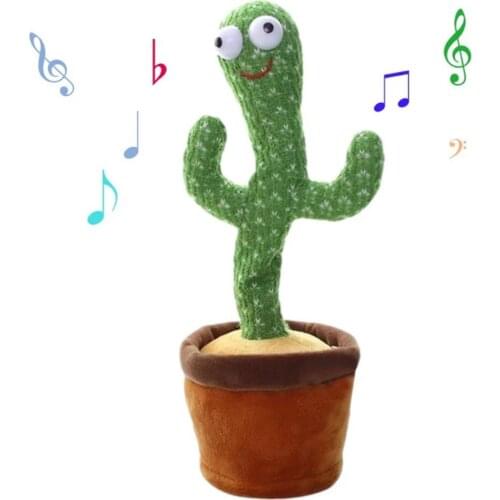 Shaking Dancing Cactus Twisting The Body with The Song Plush Toys Electronic Stuffed Animals for Children Baby Education Toy