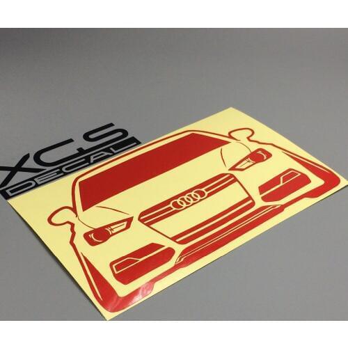 XGS DECAL Car decals hellaflush ad car head 16cm x 10cm vinyl reflective waterproof stickers for motorcycle truck ebike