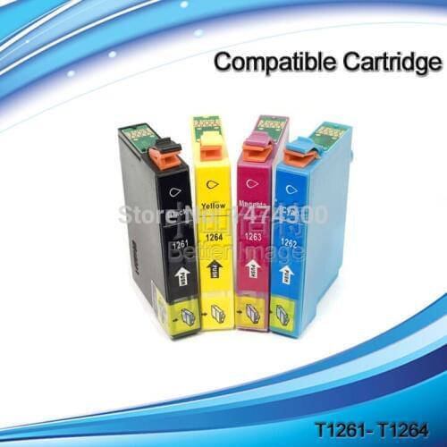 XIMO 2 Sets,T1261-T1264 Compatible Ink Cartridge for EPSON Workforce 630 633 635 60 840 printer