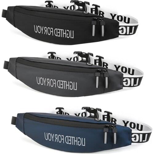 Fanny Pack Black Waterproof Money Waist Bag Men Women Sports Waist Wallet Belt Unisex Waist Bags Case For Cellphone