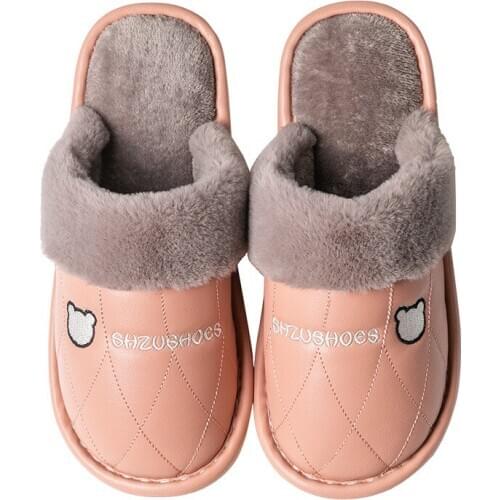 Women Slippers Flip Flops Shoes Winter Warm Non-slip Silent Indoor Flat Platform Fashion Short Plush Casual Comfortable Slides