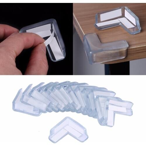 10Pcs Baby Safety Transparent PVC Protector Table Corner Furniture Protection Cover Children Anticollision Edge Corner Guard