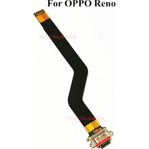 100% Original USB Charging Port Flex Cable For OPPO Reno Reno1 Charger Plug/Charging Dock Connector Motherboard Cable