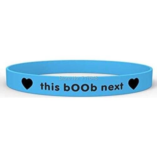 100pcs Awareness glow in the dark blue New Breastfeeding Nursing wristband silicone bracelets free shipping by ePacket A