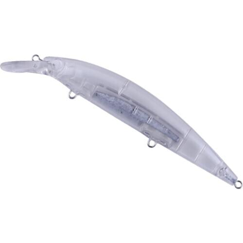 11cm 37g Blank Unpainted Bait DIY Pencil Minnow Crankbait Wobbler Unpainted Lure Freshwater Fishing Blank Hard Lures Isca Pesca