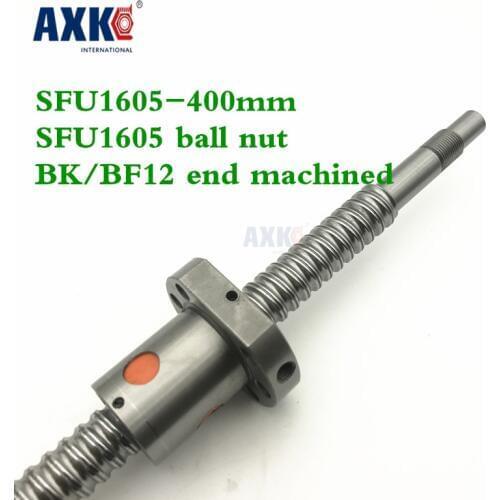16mm 1605 Ball Screw Rolled C7 ballscrew SFU1605 400mm with one 1605 flange single ball nut for CNC parts