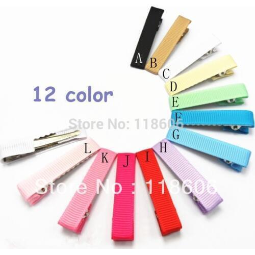 400pcs/lot Grosgrain Ribbon Wrapped Alligator Clips shipping included