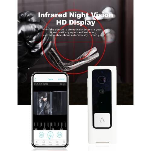 720P Wide Angle Water-proof WIFI Doorbell Cloud Storage Video Door Phone