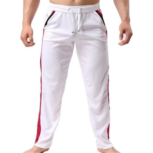 2021 Summer New Arrival Loose Mens White Pants Casual Fashion Breathable Style Trousers Male Thin Long Jogging Sports Pants