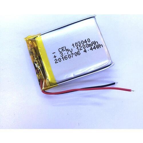 Dinto 1pc 103040 Lithium Li-po Batteries 1200mAh 3.7V Li-Polymer Battery for MP4 MP5 GPS PSP PAD Bluetooth Speaker Toy