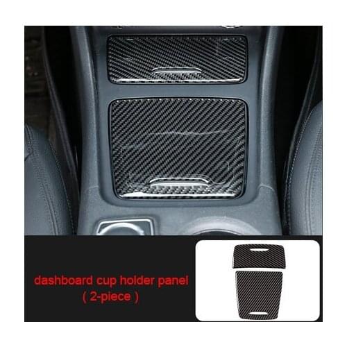 For Mercedes Benz A CLA gla 2013-2018 carbon fiber dashboard cup holder panel 2pcs