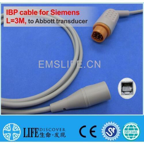 Drager 10pin IBP cable for Abbott disposable pressure transducer