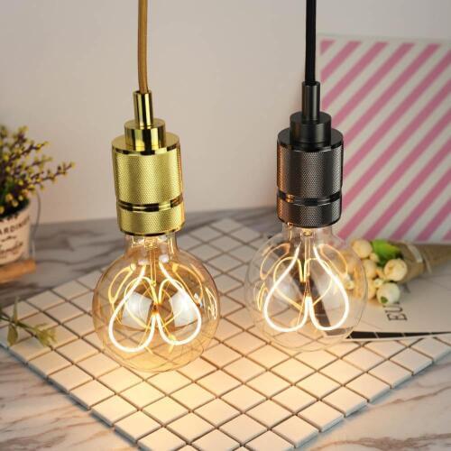 Retro Edison Bulb E27 220V 110 V 4W Soft Spiral LED Filament Bulb G95 Ampoule Vintage Lamp Loving Heart Filament Decoration