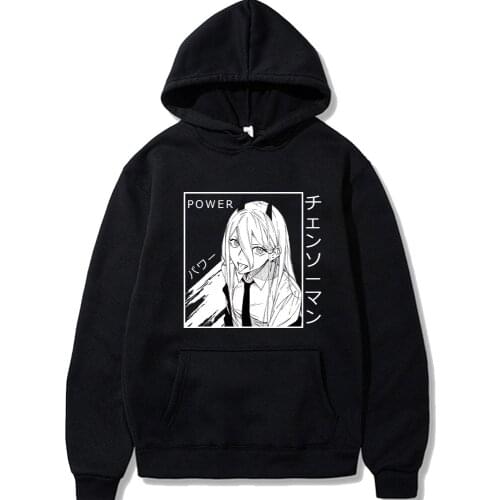 Cute Manga Hoodies Men Women Anime Chainsaw Man Hoody Casual Pullover