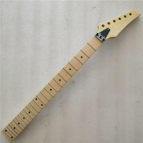 Maple 24 frets electric guitar neck part maple fingerboard locking nut guitar neck Replacement gloss