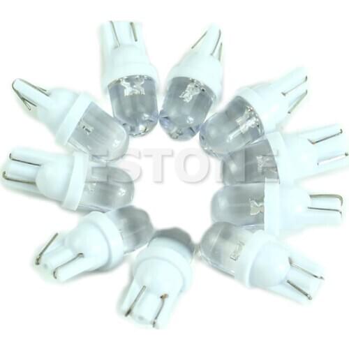 New 10pcs T-10 194 168 158 W5W 501 LED Side Auto Car Wedge Light Lamp Bulb DC 12V White