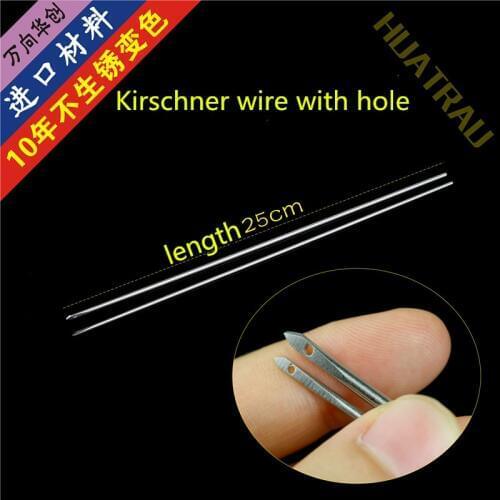 Orthopedic instrument medical have hole Through line Kirschner wire pin arthroscopic traction Endoscope needle elastic force NTA