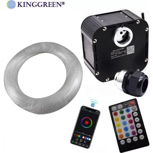 Twinkle 50W Bluetooth Smartphone APP Control Remote Fiber Optic Light Starry Sky Effect Ceiling Kit Free Shipping