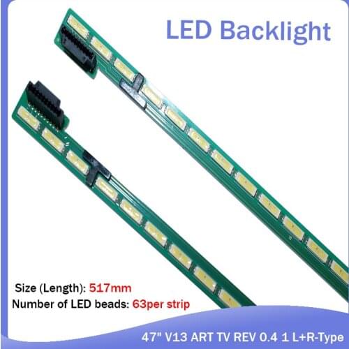LED Backlight strip for LG 47" V13 ART TV REV 0.4 1 L+R-Type 6920L-0001C 47LA660S 47LA690S 47E700S 47LM6700E LC470EUG