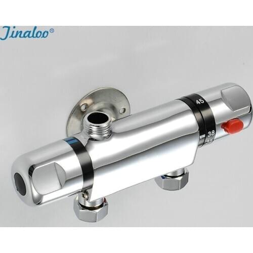 Temperature Control Thermostatic Shower Valve Faucet Mixer Tap Wall Mounted