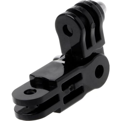 Prolong Extension Connector Adapter 3-Way Pivot Arm Helmet Mount For GoPro 5/4/3