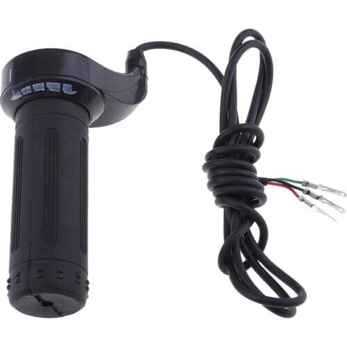 Universal Electric Scooter Bike Thumb Throttle Twist Grip 3 Wire 24V 36V 48V