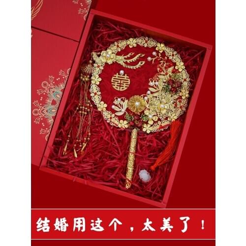 Fan for brides wedding ceremony bride hand fan chinese hand fan art-chinese beauty fan fabric fan