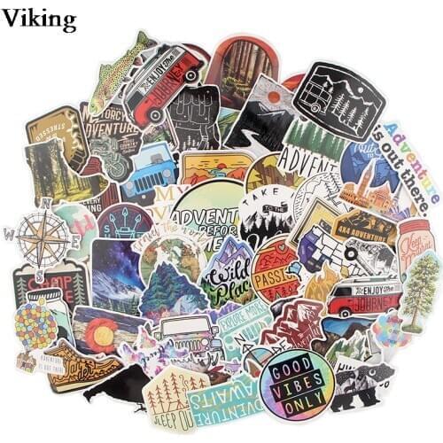 10sets/lot Outdoor Adventure Stickers 67 Pcs/set Cool Skateboard Laptop Stickers Car Bicycles Stickers Refrigerator Decals G0550