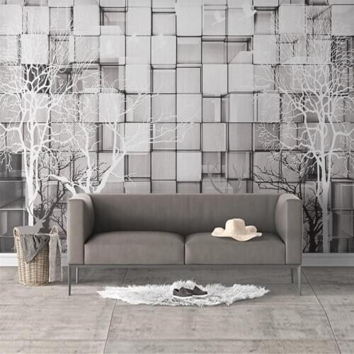 Milofi custom 3D wallpaper mural wood elk three-dimensional background wall for living room bedroom decoration