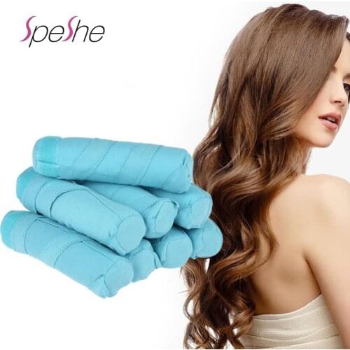 8pcs Haar Rollers Sleep Styler Hair Rollers Kit Long Cotton Curlers DIY Styling Tools Magic Hair Dressing Charming Hairstyle
